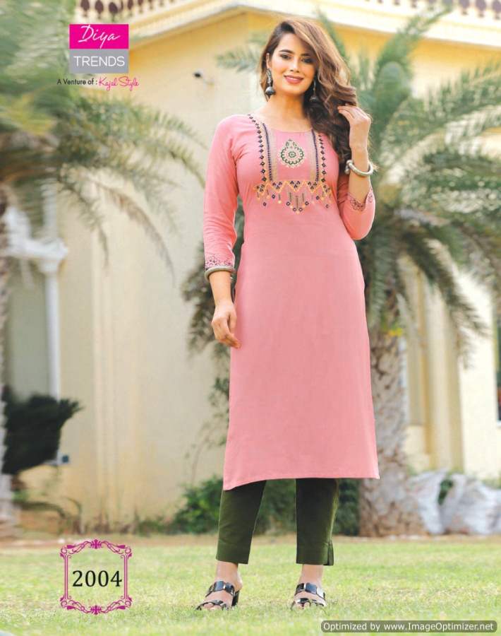 Casual Diaries 2 Heavy Ethnic Wear Rayon Embroidery Latest Kurti Collection